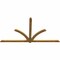 Ekena Millwork Redmond Rough Sawn Timber Gable Bracket, Western Red Cedar, 108"W x 58"H x 2"D x 4"F, 13/12 Pitch GBW108X58X0204RED00RWR - alternate 5